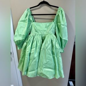 S The Puff Dress Selkie in Avocado